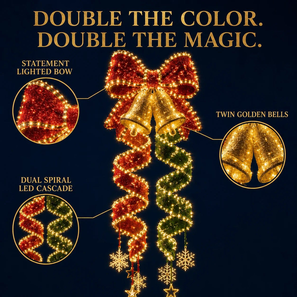 🎄Last day for 49% off🎄Christmas Magic Spiral™ Hanging LED Light Collection