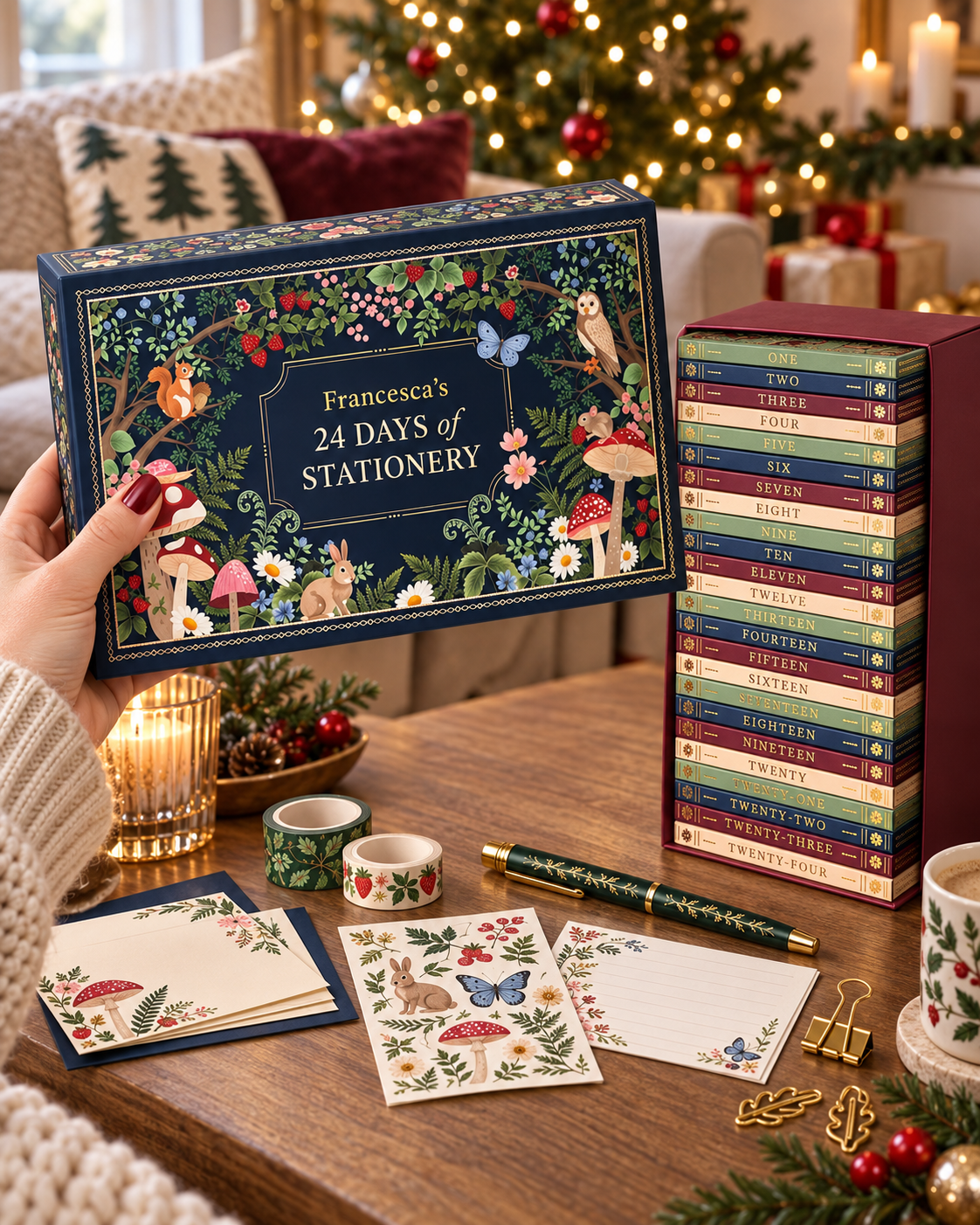 Advent Calendar 2026 Stationery Christmas Gift Set