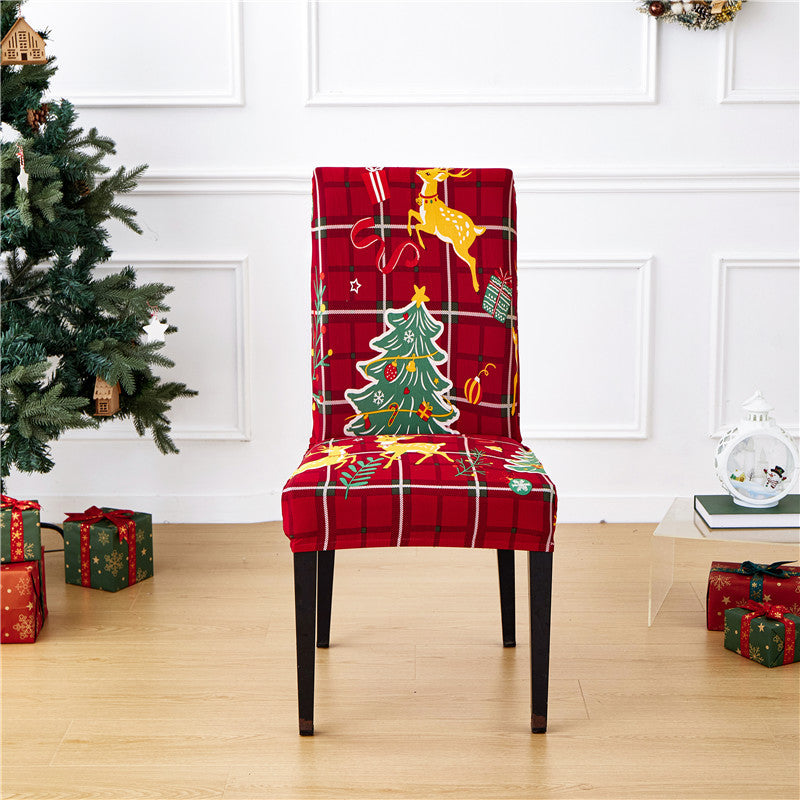 ๐
Christmas Chair Cover โ Festive Santa Dining Chair Slipcover, Holiday Home Decor for Instant Christmas Makeover