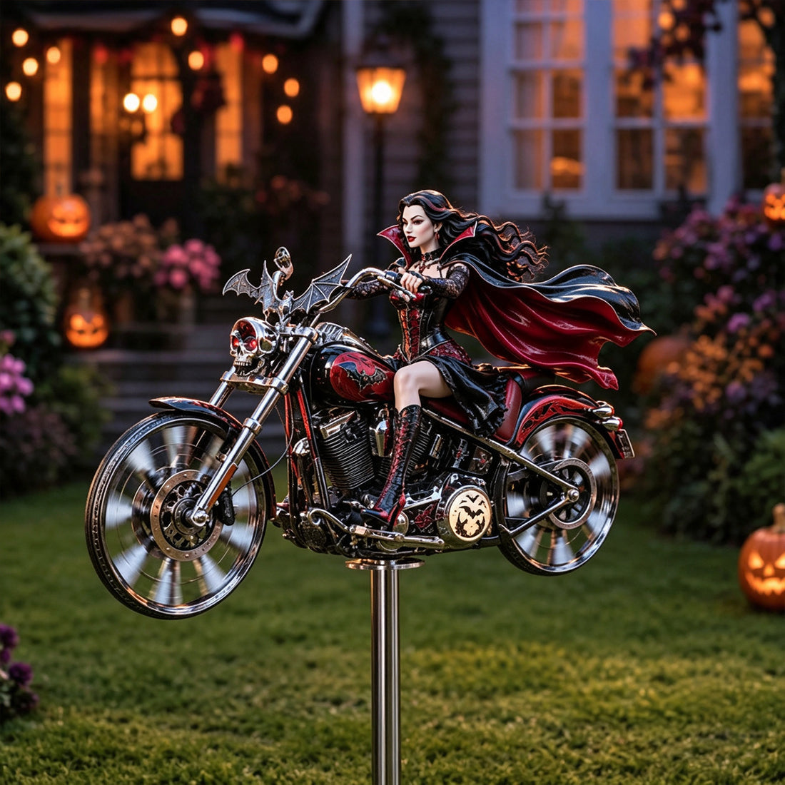 ๐ฅ 53% OFF โ Halloween Motorcycle Windmill Yard Stake ๐๐๏ธ