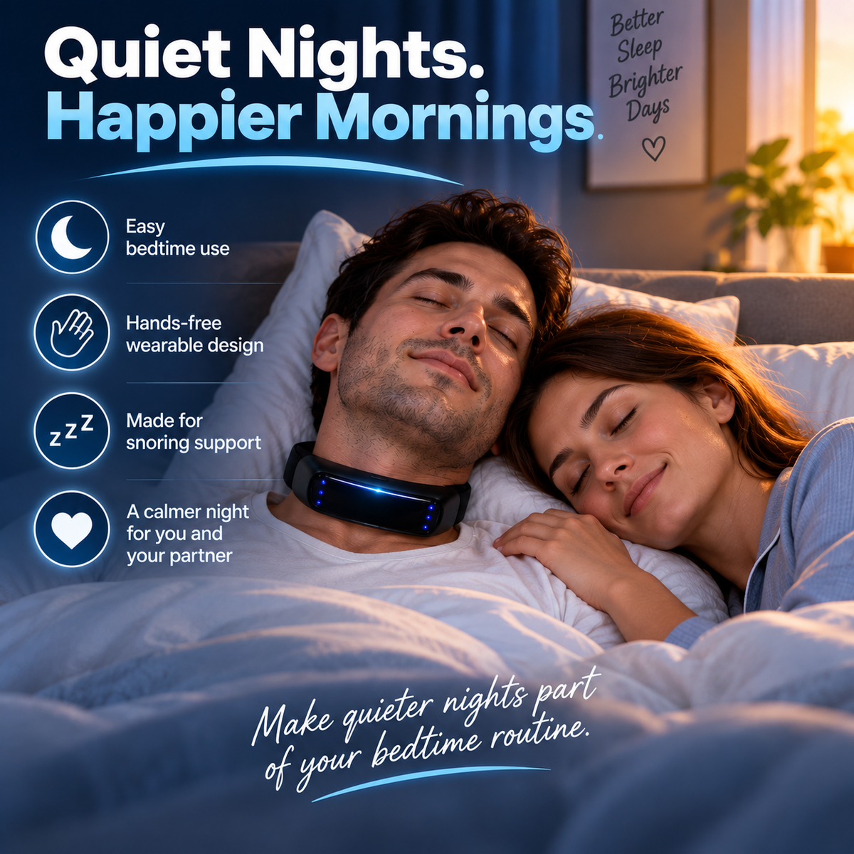 Noomoriey™ Neck Wearable – Simple Bedtime Snoring Support