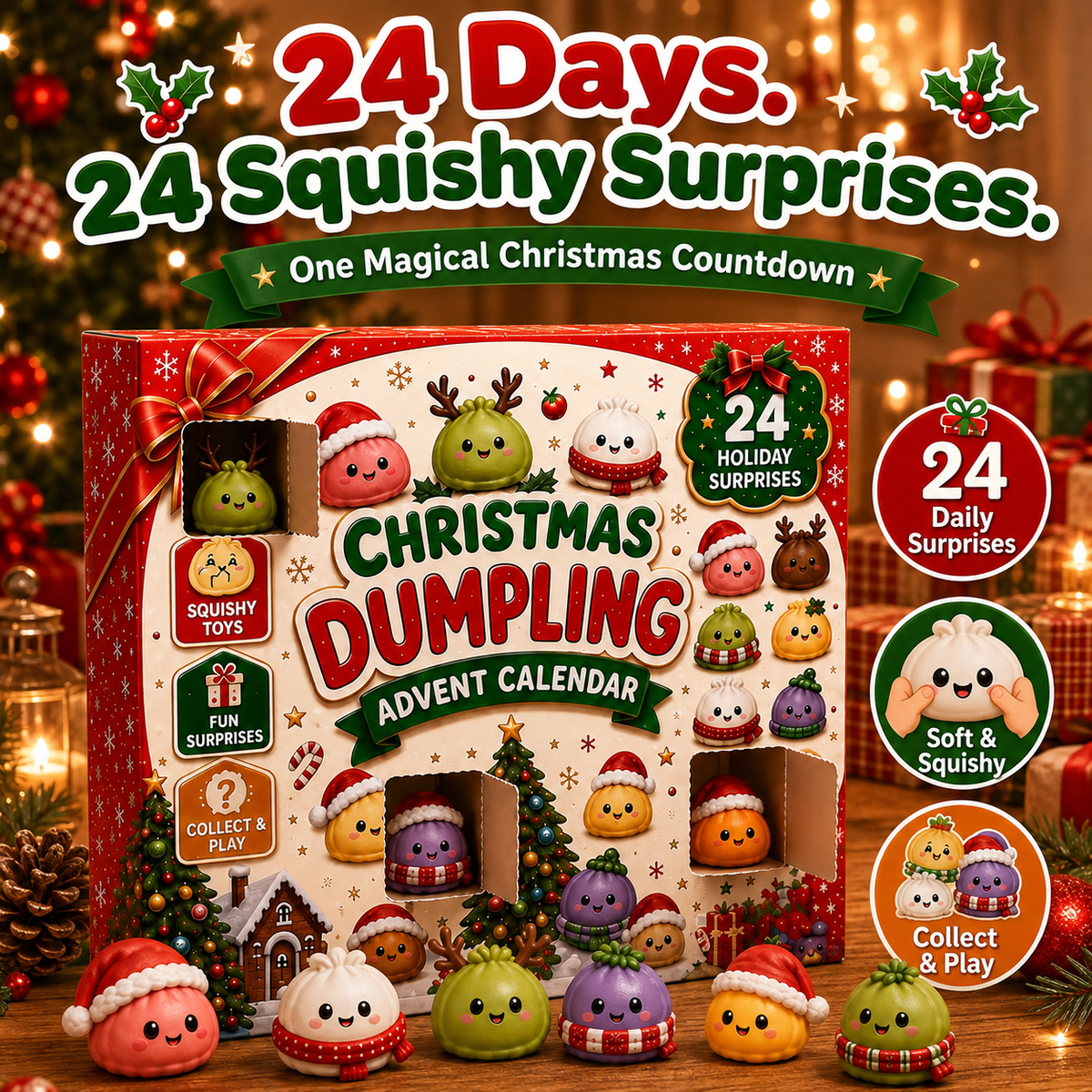 Christmas Mini Squishies Advent Calendar 2026