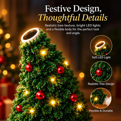 🎄Christmas Projector Light, Plug-In Christmas Tree Projection Night Light -Instant Holiday Room Decor