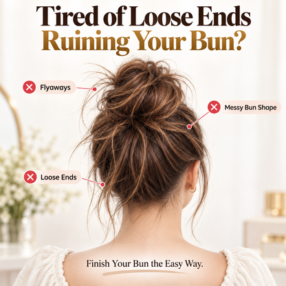 ✨ Flexible Hair Bun Styling Comb – Tuck Flyaways, Shape & Secure a Fuller Bun in Seconds