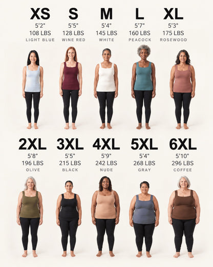 Wireless Built-In Bra Smoothing Tank Top