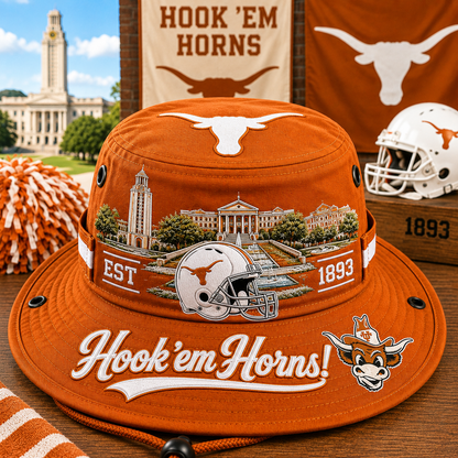 🇺🇸 Last Day Promo: 50% OFF🤘🐂Hook 'em Horns Boonie Hat🏈