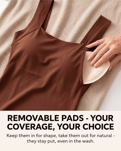 Wireless Built-In Bra Smoothing Tank Top