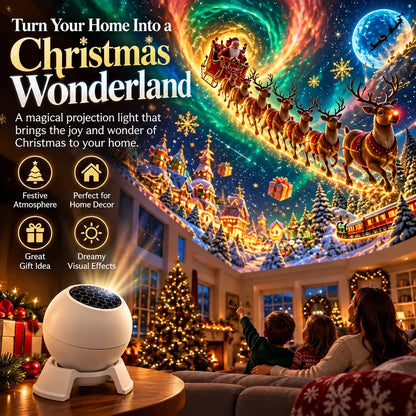 🎄 Magical Christmas Projection Night Light – Transform Any Room Into A Holiday Wonderland