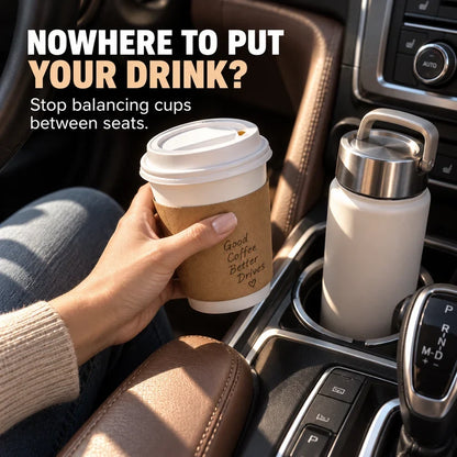 🚗 50% OFF Today! Foldable Car Cup Holder for Extra Drink Space Anytime