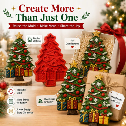 🎄 DIY Christmas Tree Mold & Paint Craft Kit