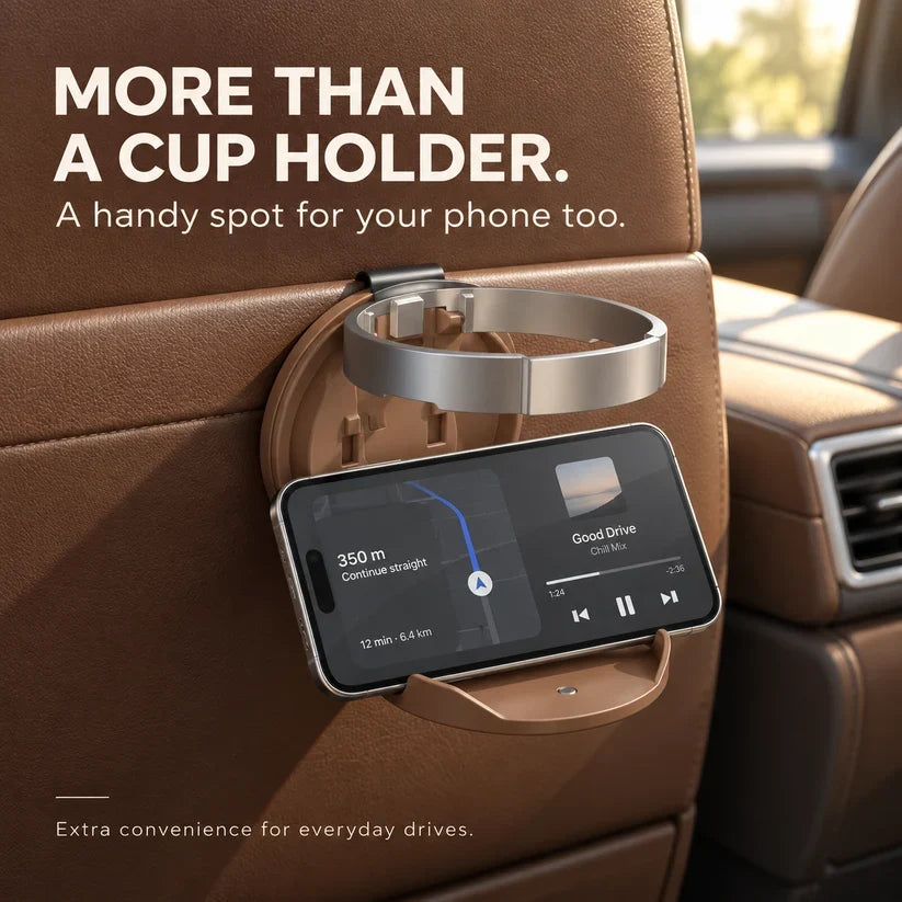 🚗 50% OFF Today! Foldable Car Cup Holder for Extra Drink Space Anytime