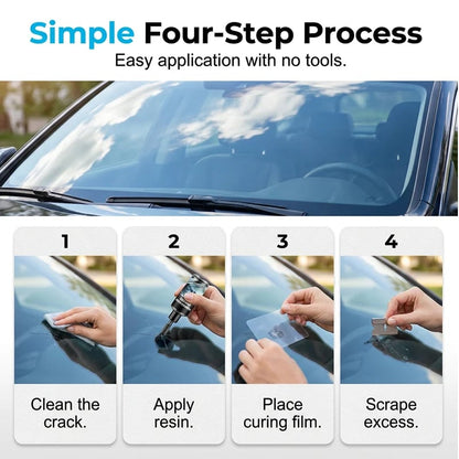 🔥Hot Sale🔧 Windshield crack? DIY fix in minutes. UV resin kit that actually works. ✨