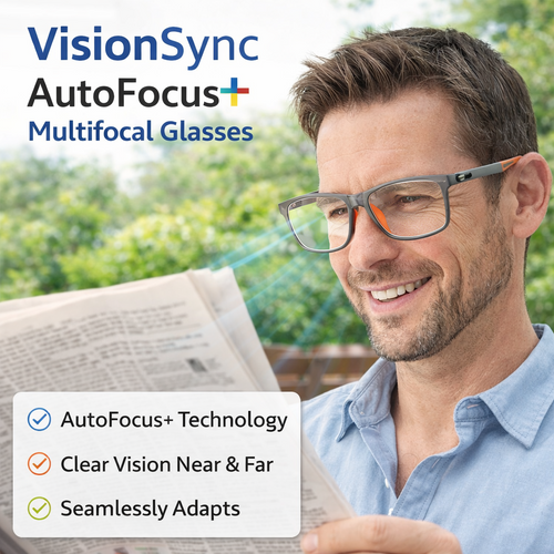 🏆⚡50K+ SOLD! Almost Gone-🔥Adaptive Multifocal Glasses – No Switching Needed