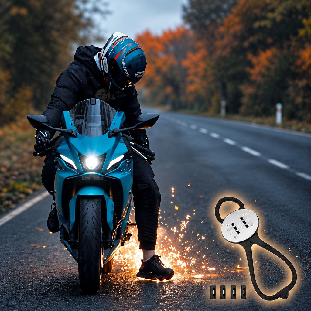 Motorcycle Shoe Spark Accessory for Night Rides