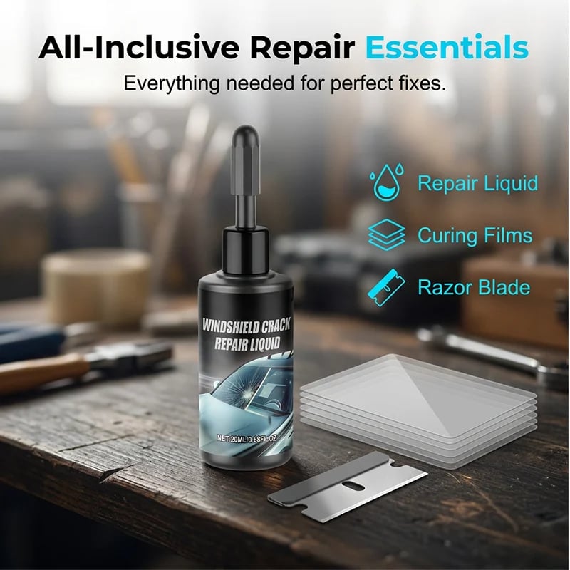 🔥Hot Sale🔧 Windshield crack? DIY fix in minutes. UV resin kit that actually works. ✨