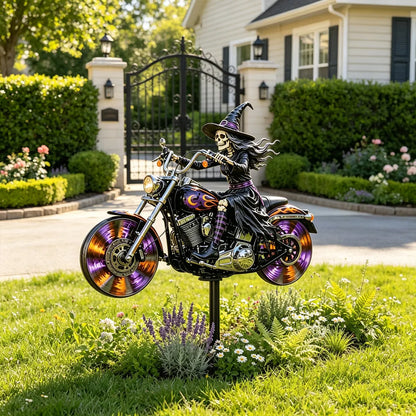 🔥 53% OFF – Halloween Motorcycle Windmill Yard Stake 🎃🏍️