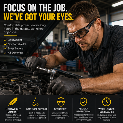 🕶️Photochromic Safety Glasses | Auto-Darkening Lens | Indoor & Outdoor Impact Protection