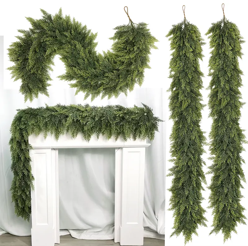 6FT Real Touch Artificial Cedar Garlands