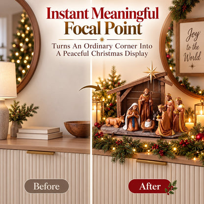 ✝️Christmas Nativity Scene Decor  | Bring The True Meaning Of Christmas Home