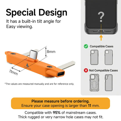 240W SuperCharge Durable 2-in-1 Detachable USB-C Power Cable Charger