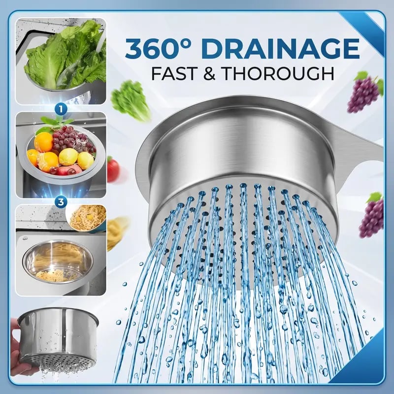 Stainless Steel Swan Sink Strainer Basket