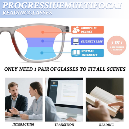 🏆⚡50K+ SOLD! Almost Gone-🔥Adaptive Multifocal Glasses – No Switching Needed