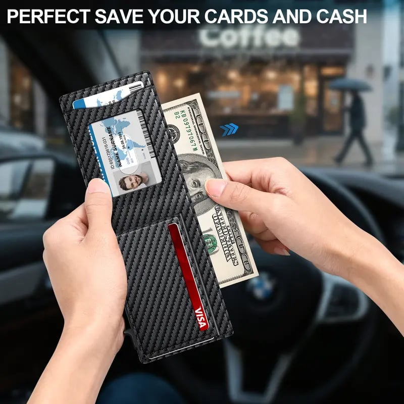 🔥Flash Sale: 40% OFF⚡Men's RFID Minimalist Pop-Up Bifold Wallet