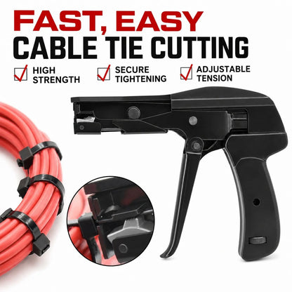 🔥HOT SALE🔥Nylon Cable Tie Tensioning Tool - Adjustable Zip Tie Tightener & Cutter