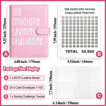 🔥💸100 Envelope Saving Challenged Book