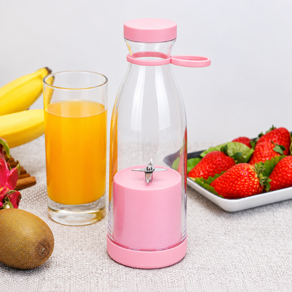 ⚡Portable Juicer Cup with Handle – USB Rechargeable Mini Blender for Shakes & Fresh Juice