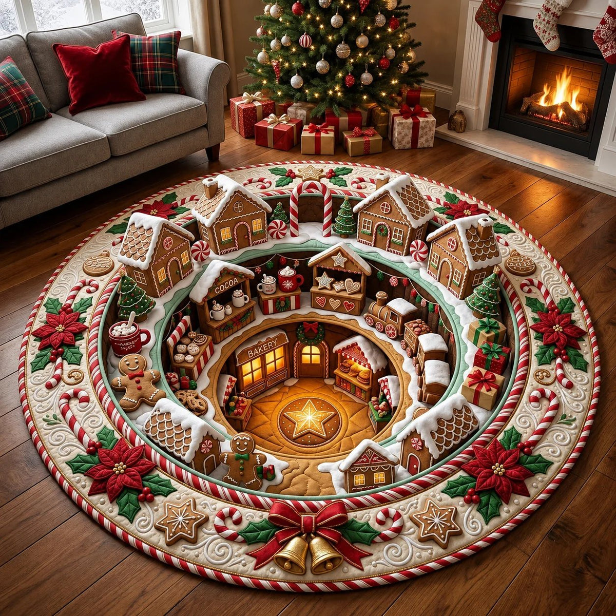 🎄Christmas 3D Optical Illusion Rug