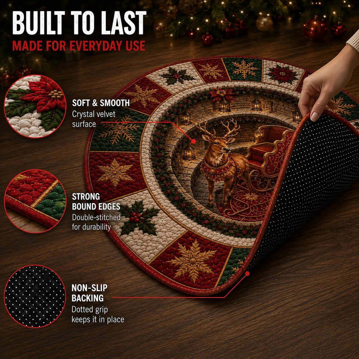 🎄Christmas 3D Optical Illusion Rug