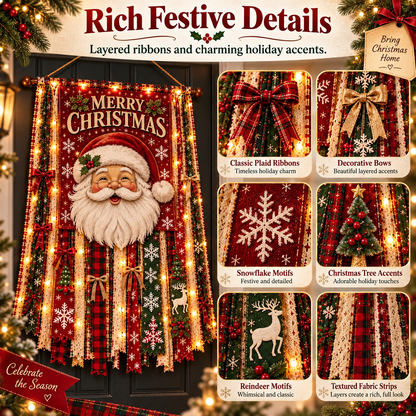 🎄 Lighted Christmas Door Hanging Decor✨