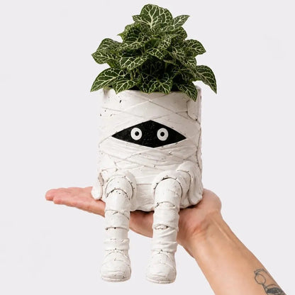 🎉49% OFF – 🎃 Halloween Hanging Leg Planter | Hand-Painted Resin Character Pot for Succulents, Shelves, Desks, Porches & Spooky Seasonal Displays 🪴