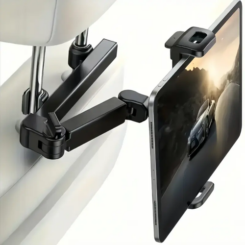 360-Degree Rotatable Car Rear Headrest Tablet Holder
