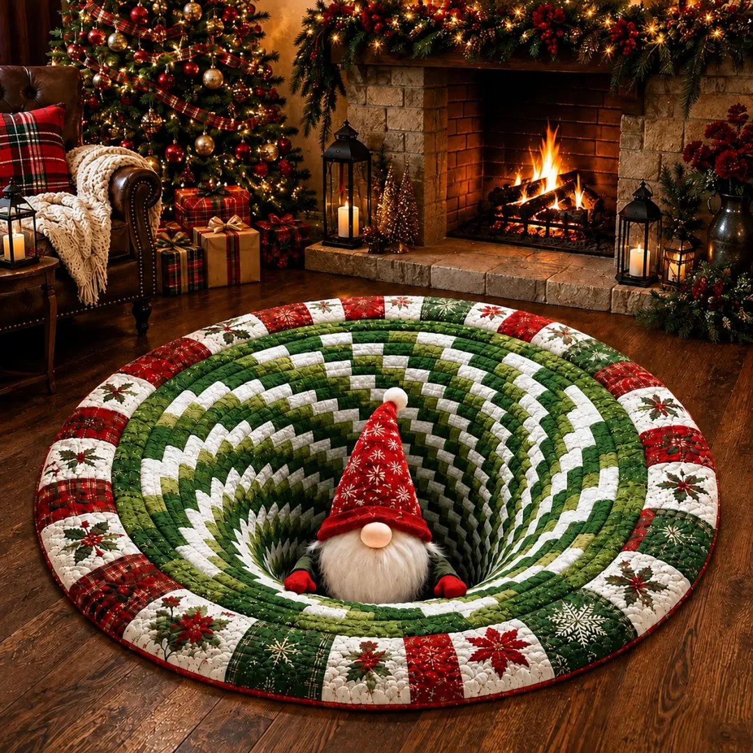 🎄Christmas 3D Optical Illusion Rug