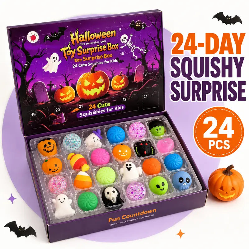 24-Piece Halloween Squishy Surprise Box