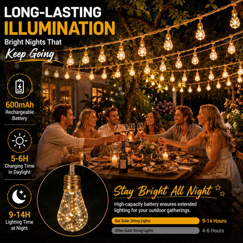 ✨ Outdoor Solar String Lights