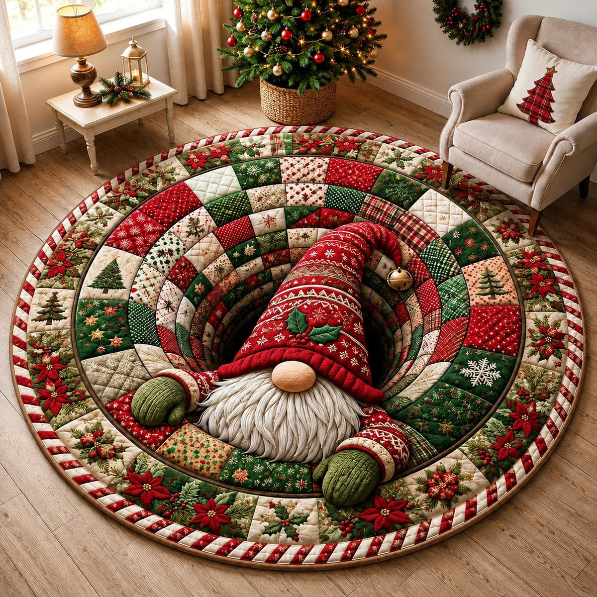 🎄Christmas 3D Optical Illusion Rug