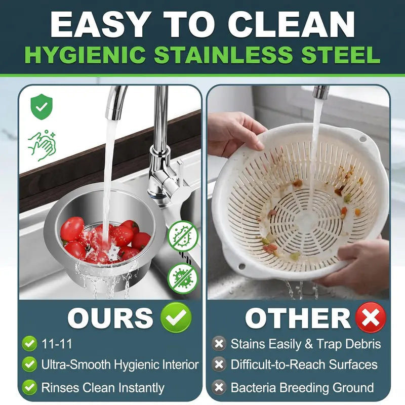 🦢 Swan-Shaped Sink Strainer – Stainless Steel, Traps Food Debris, Fits Standard Drains