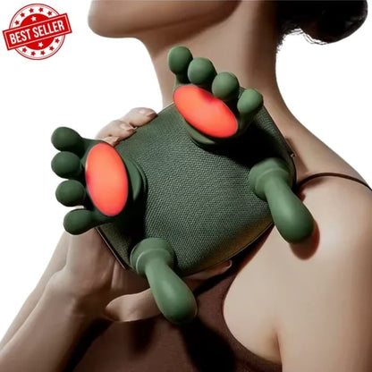 🎁 Hot-selling Christmas gift🔥3D Shiatsu Neck & Shoulder Massager with Soothing Heat