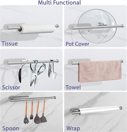 ✨ 50% OFF Under-Cabinet Paper Towel Holder – No Drill Stainless Steel Rack