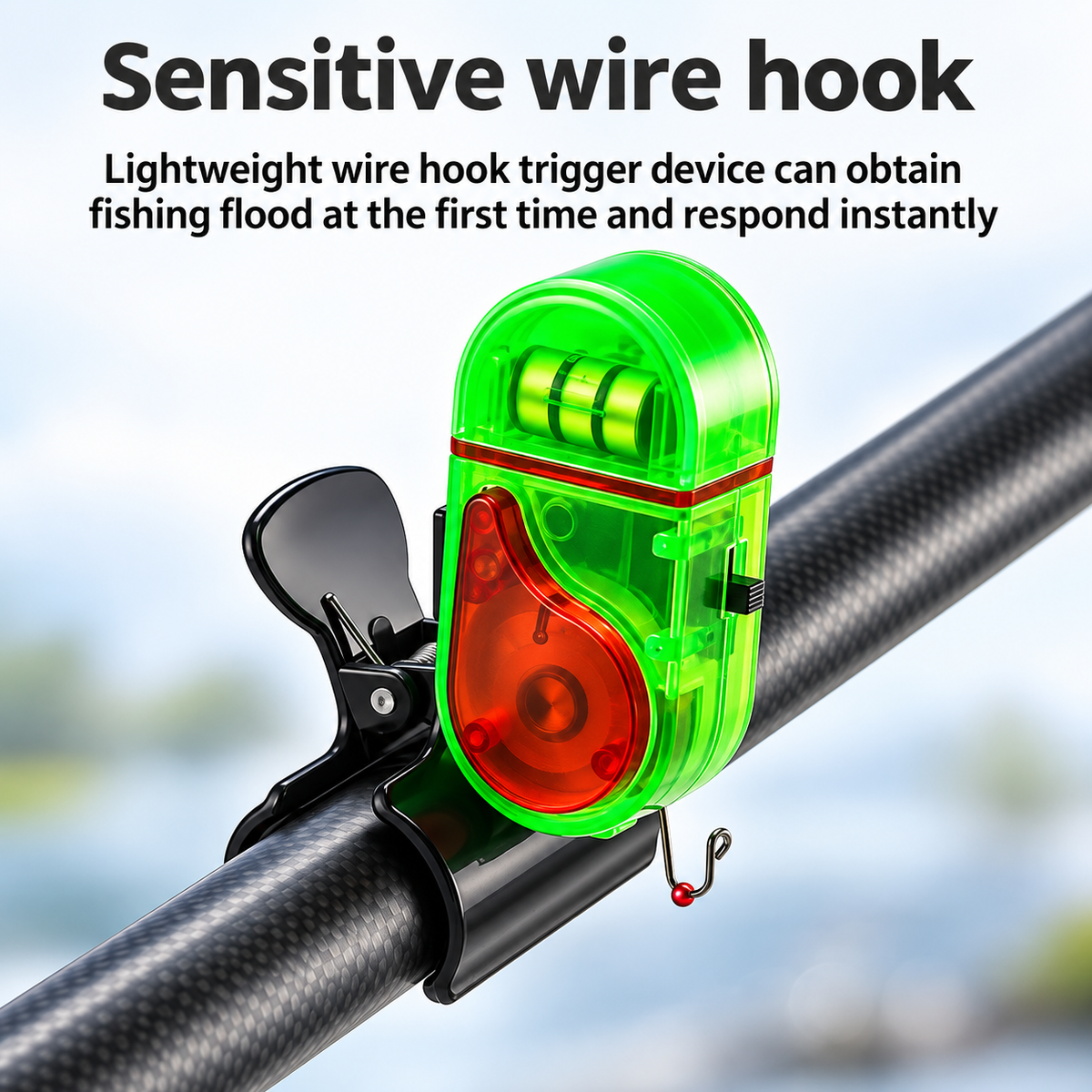 New Fishing Bite Alarm, Sensitive Electronic Fishing Alarms Indicator, Sound Bite Alert Bell with LED Lights