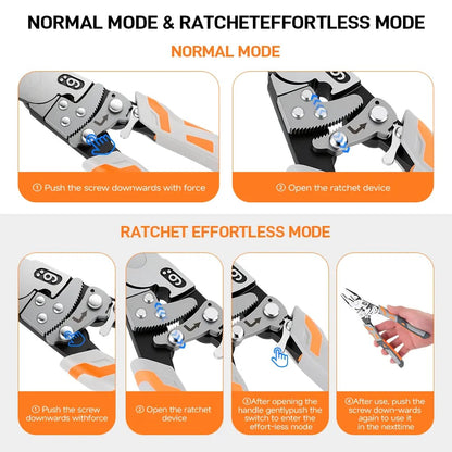 🔧Self-Locking Ratchet Pliers — Lock, Hold & Work Without Constant Squeezing