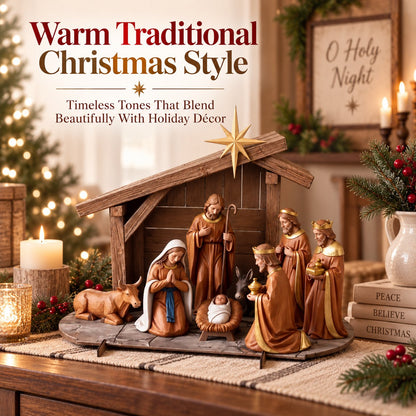 ✝️Christmas Nativity Scene Decor  | Bring The True Meaning Of Christmas Home！！！