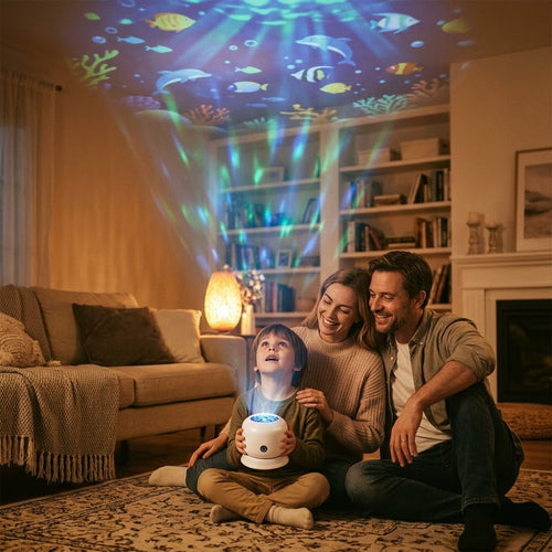 Dynamic rotating LED light projector