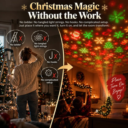 🆕 New Arrival | #1 Best-Seller 🔥🎄Christmas Ceiling Projector – 6 Magical Light Effects for Instant Holiday Magic ✨