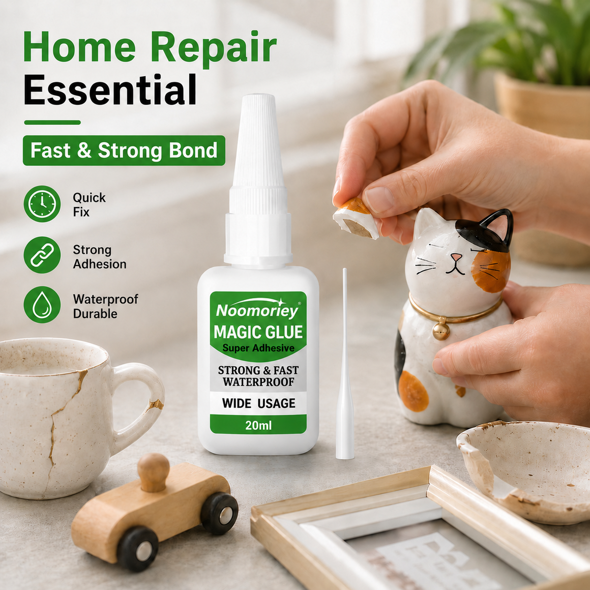 3 PCS Fast-Setting Super Glue, Ideal for Projects and Repairs