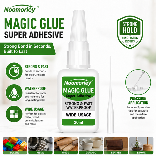 3 PCS Fast-Setting Super Glue, Ideal for Projects and Repairs