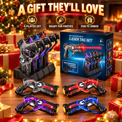 🔥 50% OFF Rechargeable Laser Tag Set 🚀 2 Player Battle Game For Family & Friends Indoor Fun